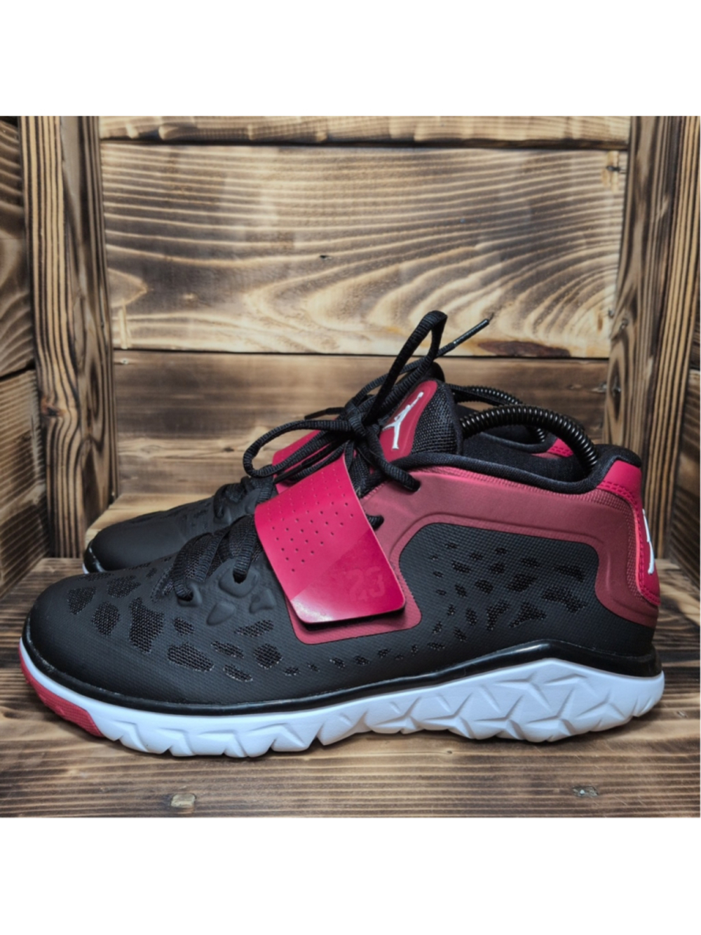 Air Jordan Mens Size 8 Flight Flex Trainer 2 Bred 768911-001 Athletic Shoes
